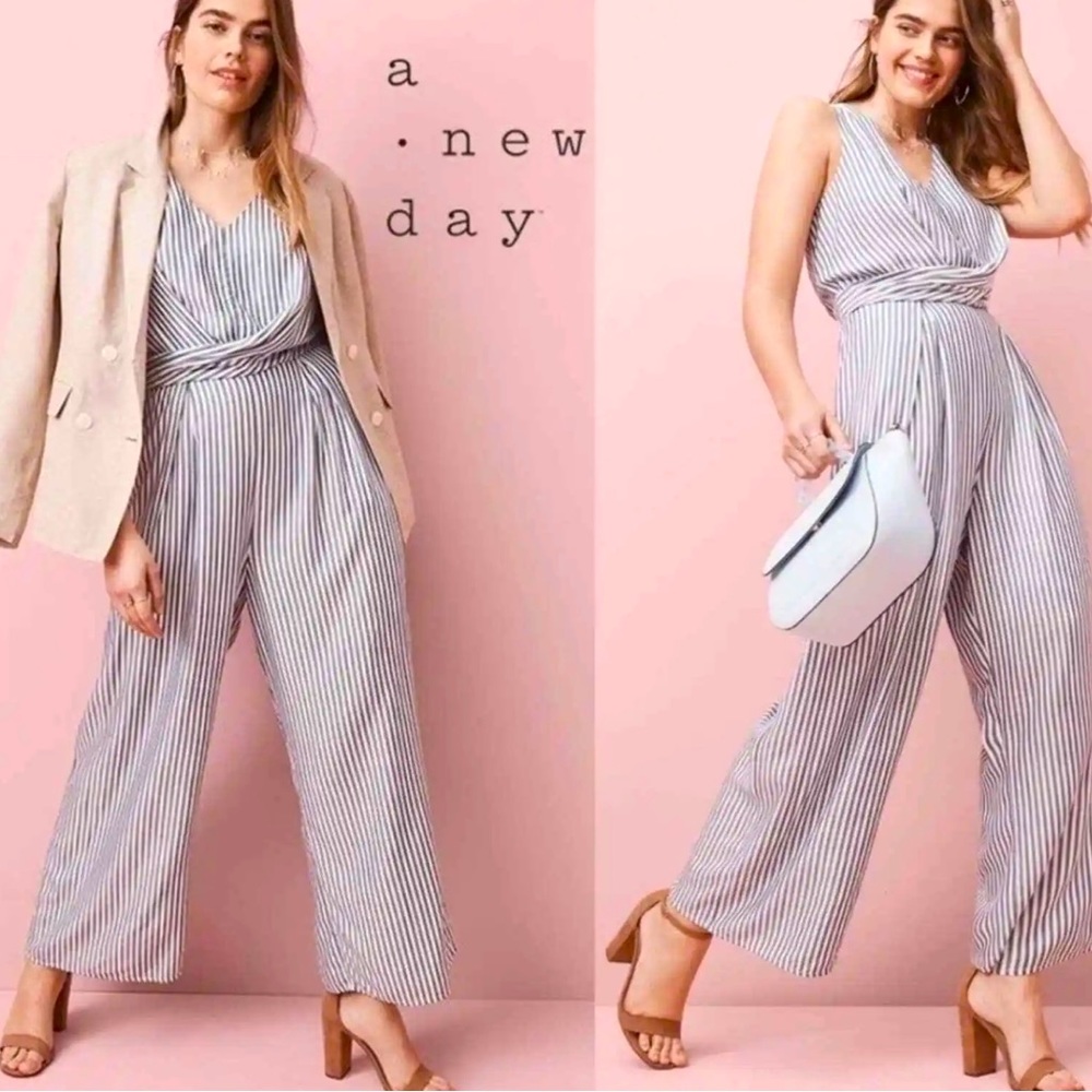 A New Day wide leg surplice jumpsuit